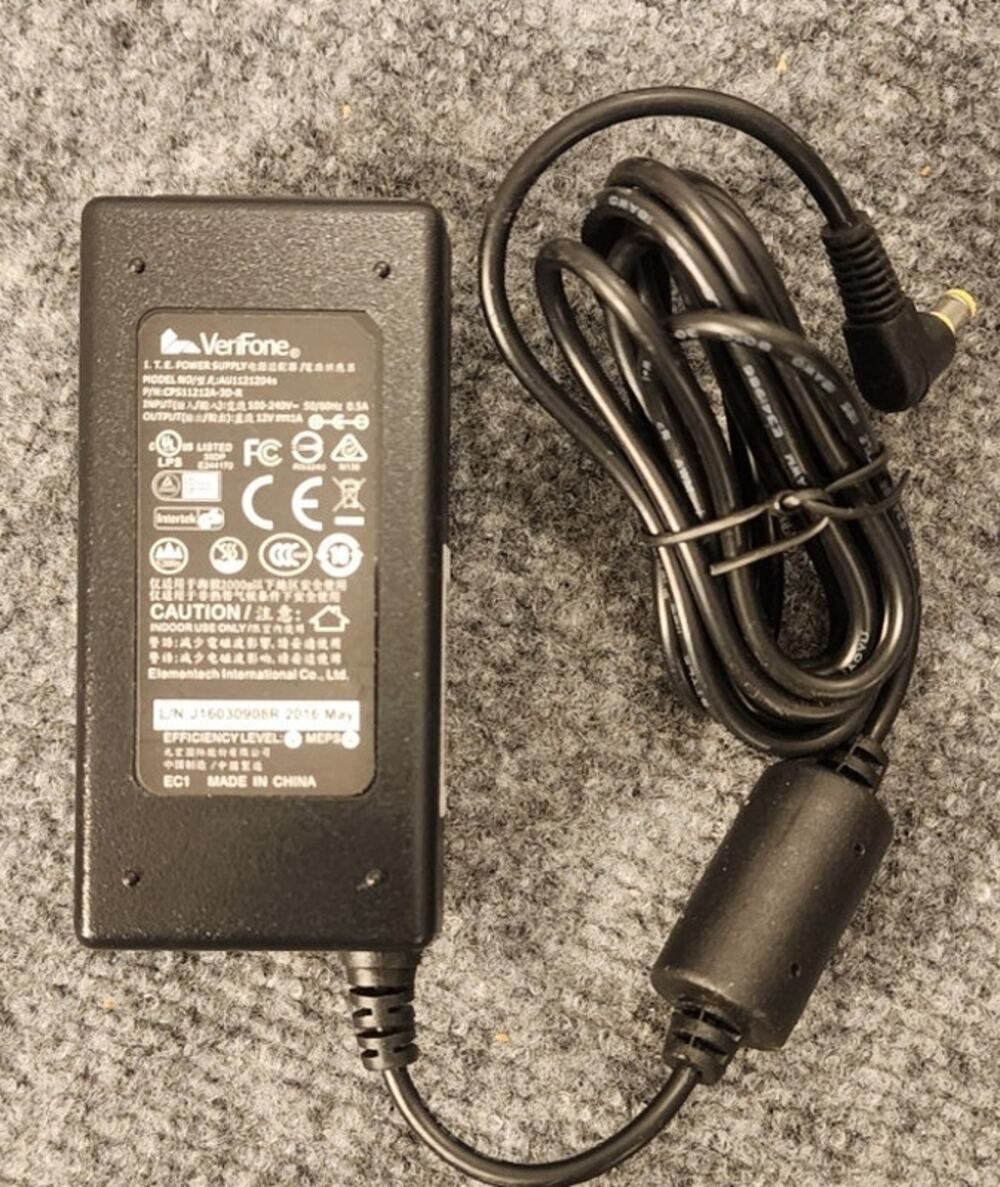 VeriFone AU1121204n Power Adapter Charger OEM 12V 1A Vx520 POS NWOT New